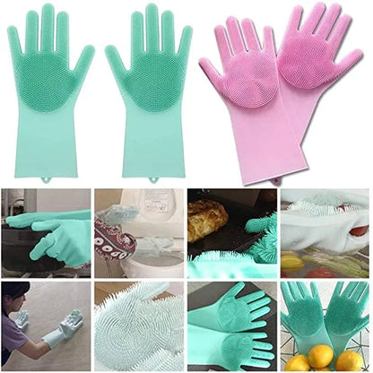 Silicon Washing Gloves High Quality Big Size