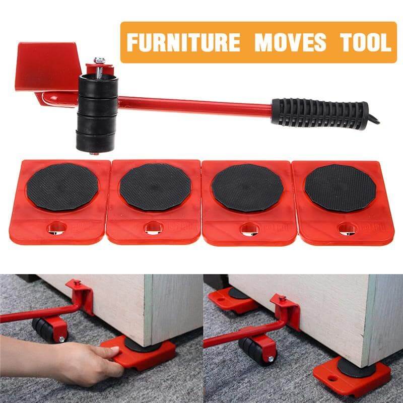 Heavy Duty Furniture Mover Kit with Lifter