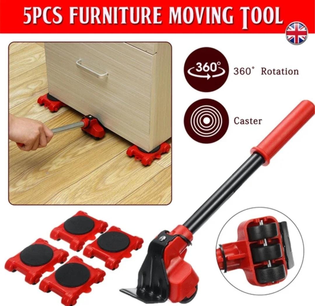 Heavy Duty Furniture Mover Kit with Lifter