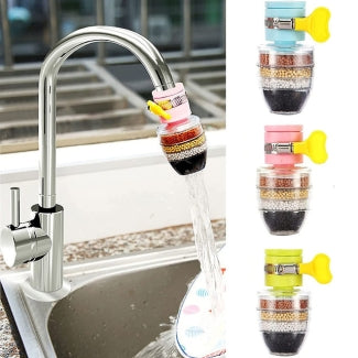 5 Layer Fan Faucet For Kitchen | Anti Splash Water Saving Shower Head Purifier 6 Layer Filter Cartridge For Kitchen