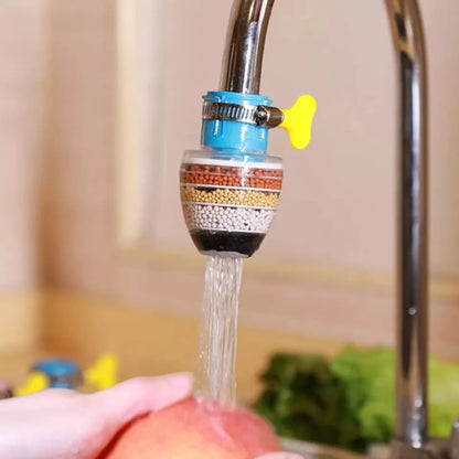 5 Layer Fan Faucet For Kitchen | Anti Splash Water Saving Shower Head Purifier 6 Layer Filter Cartridge For Kitchen