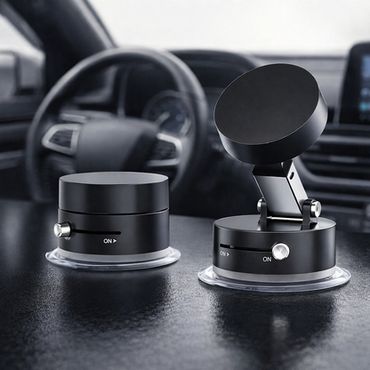 360° Rotating Magnetic Car Phone Holder – Strong Suction Dashboard Mount for All Smartphones