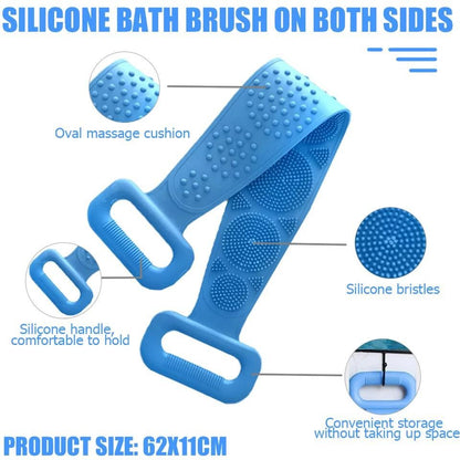 Silicone Back Scrubber Strap for Bath & Shower