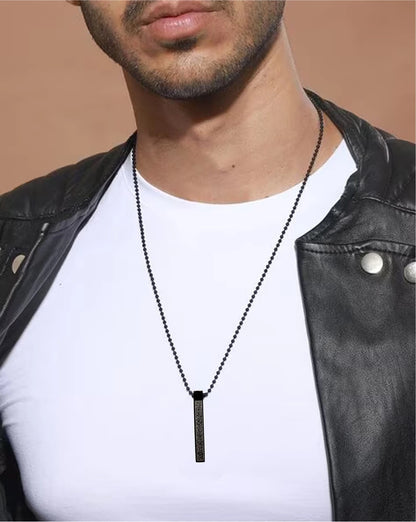 Ayat Al-Kursi Bar Pendant (Black Edition)