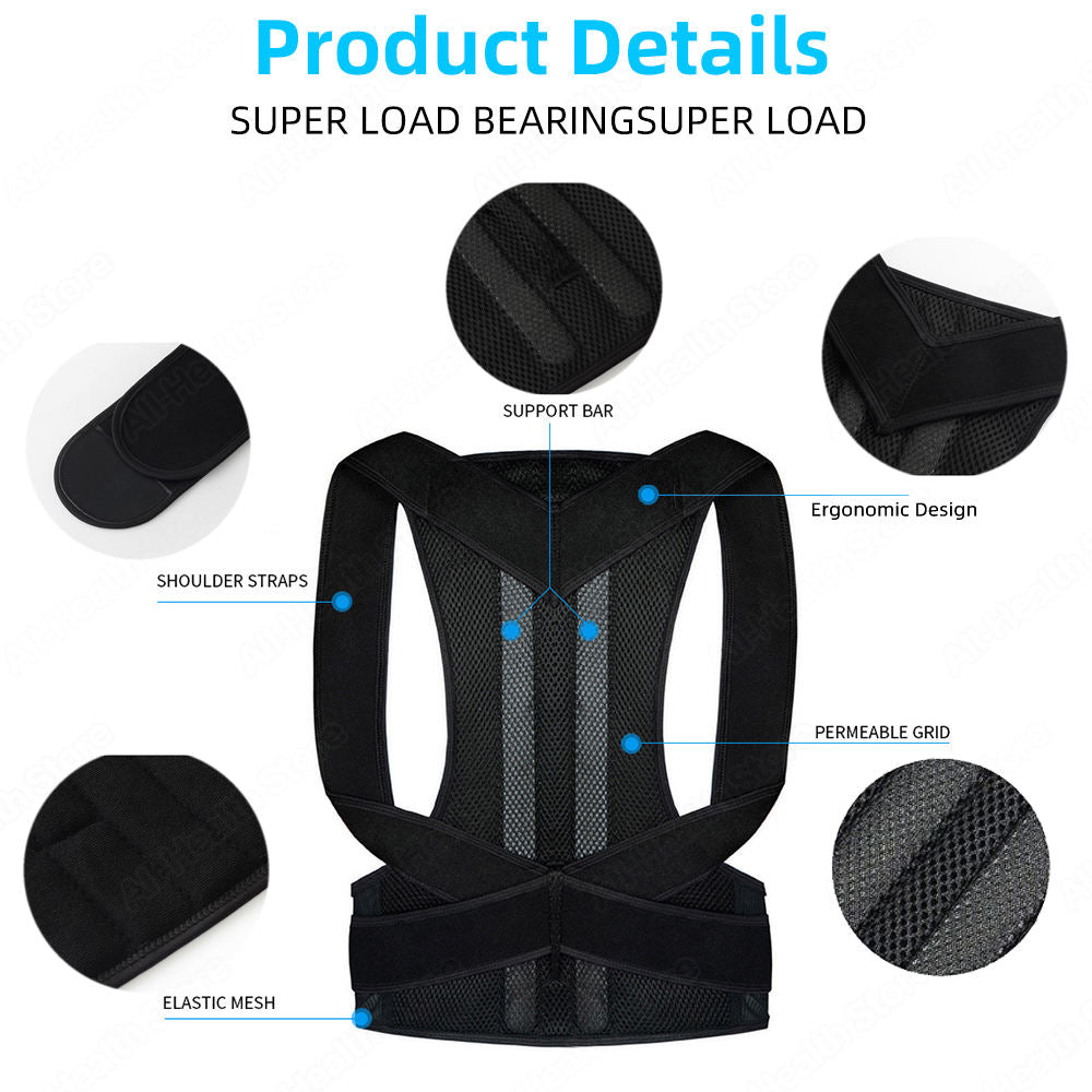 Adjustable Posture Corrector Back Support Belt