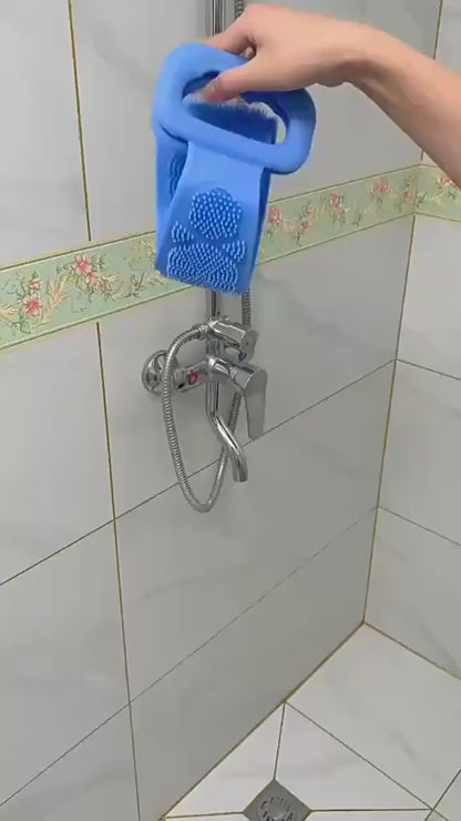 Silicone Back Scrubber Strap for Bath & Shower